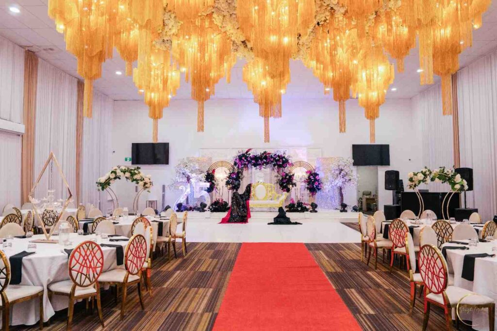 Experience event: modern corporate events Melbourne 2026 Occasio event space with interactive round tables and ambient lighting for corporate experience-led event