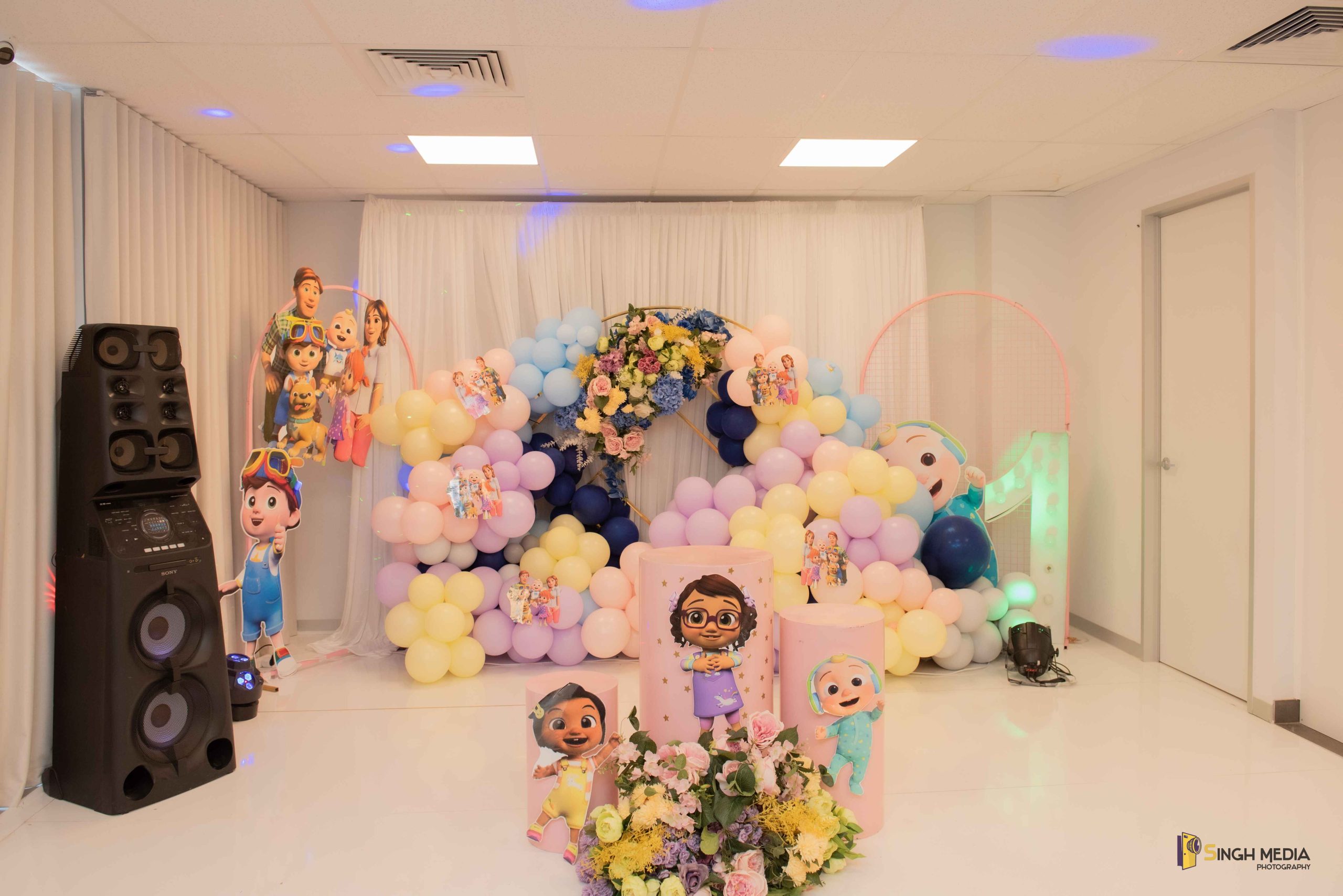 Misha's enchanted garden 1st birthday at The Regent, Occasio By Singh Events