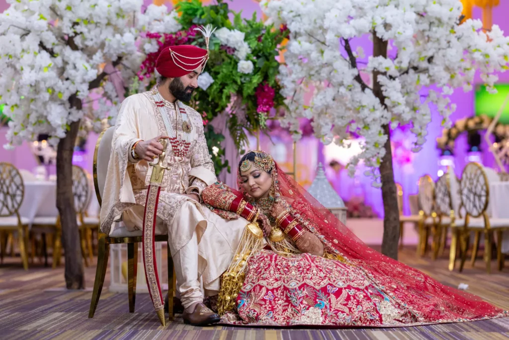 Couple portrait: Occasio by Singh Events Indian wedding couple Melbourne 2026 luxury Indian wedding photography Melbourne at Epping wedding venue